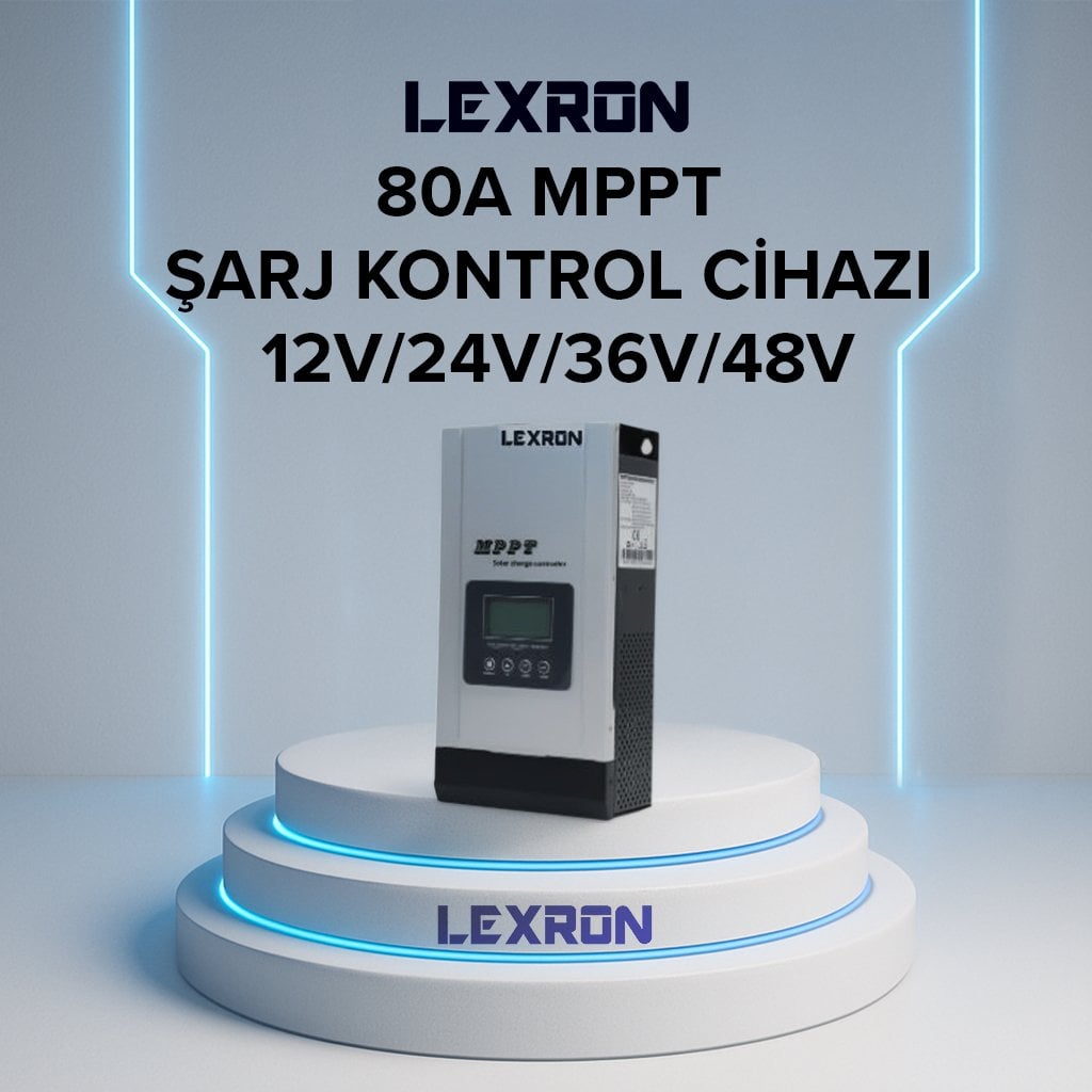 LEXRON 80A MPPT ŞARJ KONTROL CİHAZI