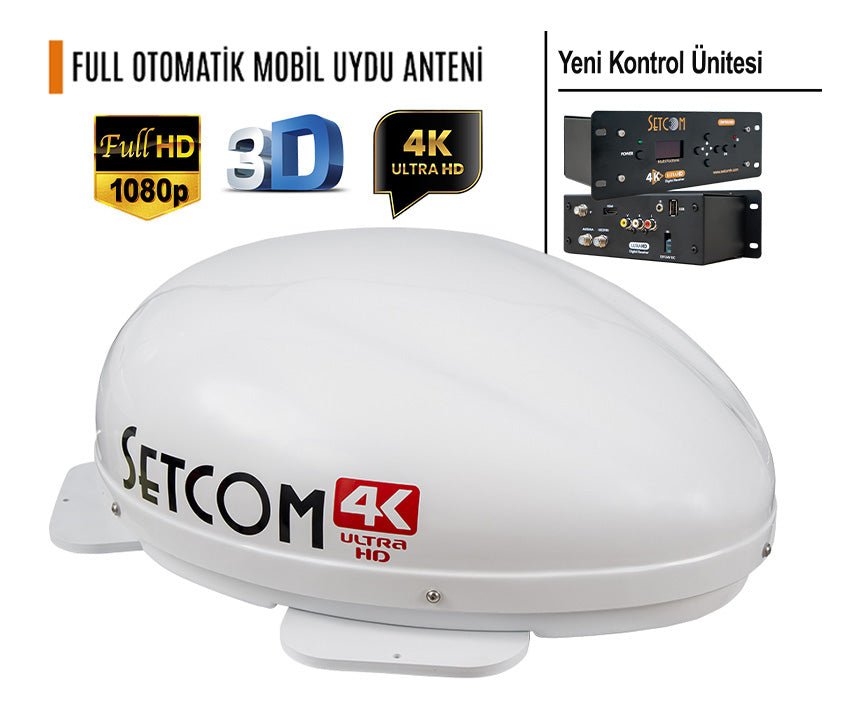 Setcom STC 224 Tek Çıkışlı Mobil Uydu Anteni