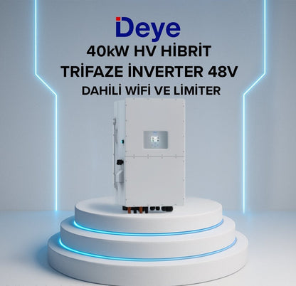 DEYE 40KW HİBRİT TRİFAZE İNVERTER HV