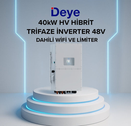 DEYE 40KW HİBRİT TRİFAZE İNVERTER HV