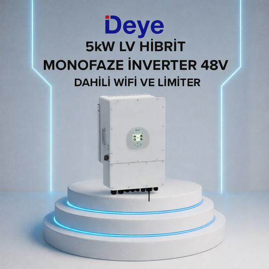 DEYE 5KW HİBRİT MONOFAZE İNVERTER LV