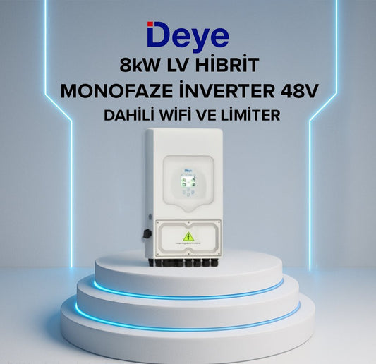 DEYE 8KW HİBRİT MONOFAZE İNVERTER LV