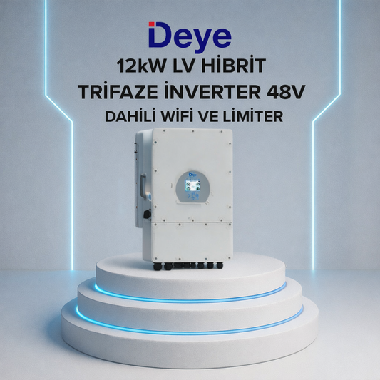 DEYE 12KW HİBRİT TRİFAZE İNVERTER LV