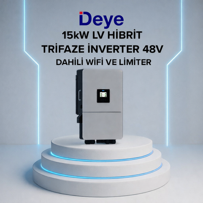 DEYE 15KW HİBRİT TRİFAZE İNVERTER LV
